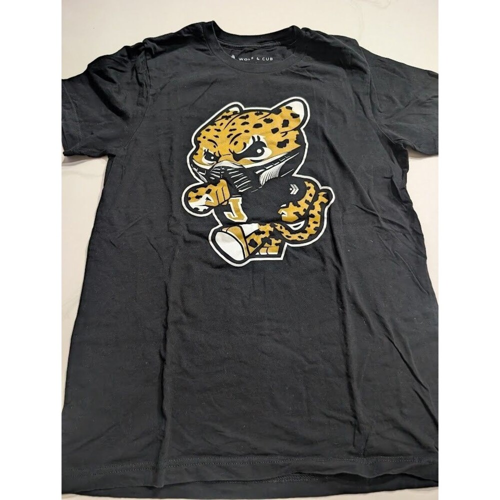 Rare Custom Jacksonville Jaguars Prowlin Jag Masked Wolf & Cub Shirt Medium